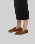 Top view Dark Tan Barefoot Shoes - Handcrafted Calf Leather | Bespoky