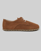 Side view Tan Oxford Shoes - Calf Leather Zero Drop | Bespoky