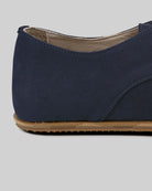 Top view Navy Nubuck Oxford Shoes - Handcrafted Calf Leather | Bespoky