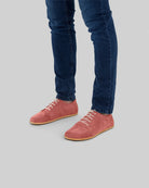 Top view Pink Barefoot Sneaker - Handcrafted Calf Leather | Bespoky
