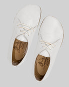 Side view White Oxford Shoes - Calf Leather Zero Drop | Bespoky