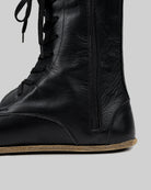 Side view Black Barefoot Boot - Calf Leather Zero Drop | Bespoky