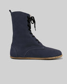 Side view Navy Barefoot Boot - Calf Leather Zero Drop | Bespoky