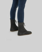Detail Smoked Nubuck Barefoot Boot - Handcrafted Calf Leather Turkey | Bespoky
