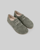 Men's Suede Oxford Shoes - Handcrafted Calf Leather Wide Toe Box | Bespoky