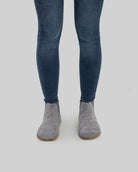 Detail Grey Suede Chelsea Boots - Handcrafted Calf Leather Turkey | Bespoky