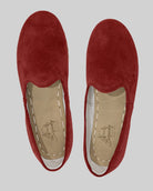 Top view Burgundy Yemeni Shoes - Handcrafted Calf Leather | Bespoky