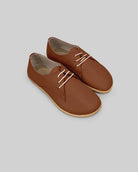 Men's Dark Brown Oxford Shoes - Handcrafted Calf Leather Wide Toe Box | Bespoky