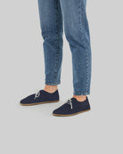 Top view Navy Oxford Shoes - Handcrafted Calf Leather | Bespoky