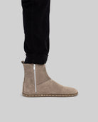 Detail Beige Nubuck Chelsea Boots - Handcrafted Calf Leather Turkey | Bespoky