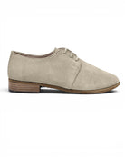 Side view Cream Pointed Toe Oxford - Calf Leather Zero Drop | Bespoky