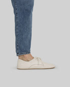 Side view Cream Oxford Shoes - Calf Leather Zero Drop | Bespoky