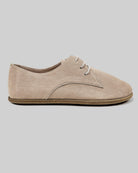 Side view Beige Oxford Shoes - Calf Leather Zero Drop | Bespoky