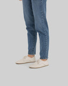 Back view Cream Oxford Shoes - Calf Leather Handcrafted | Bespoky