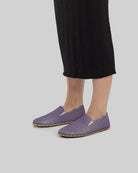 Top view Purple Barefoot Shoes - Handcrafted Calf Leather | Bespoky