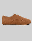 Side view Suede Oxford Shoes - Calf Leather Zero Drop | Bespoky