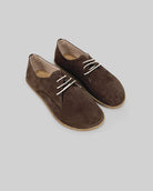 Women's Brown Oxford Shoes - Handcrafted Calf Leather Wide Toe Box | Bespoky