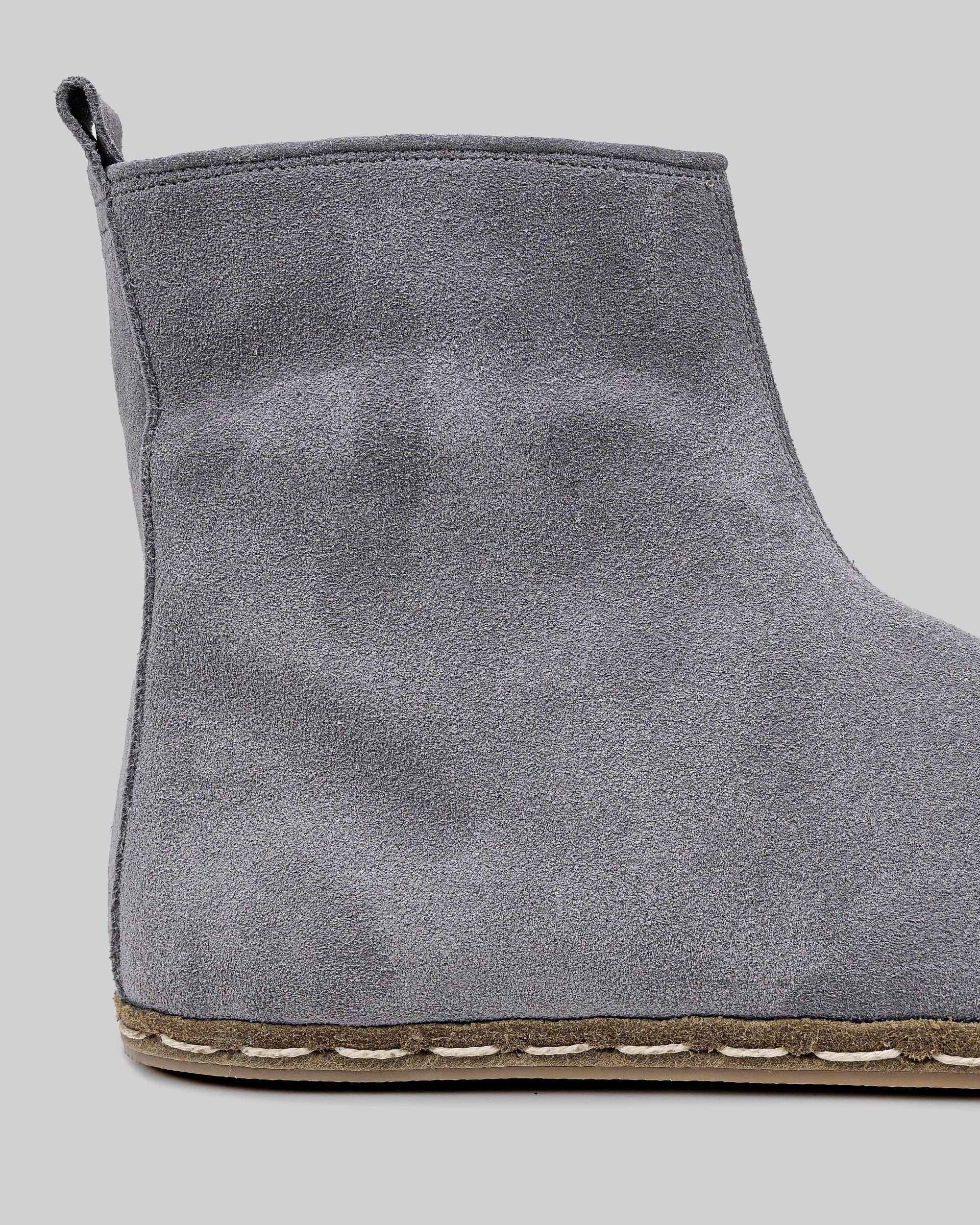 Top view Grey Chelsea Boots - Handcrafted Calf Leather | Bespoky