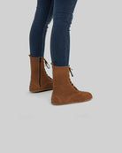 Detail Tan Nubuck Barefoot Boot - Handcrafted Calf Leather Turkey | Bespoky