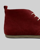 Top view Burgundy Suede Ankle Boots - Handcrafted Calf Leather | Bespoky