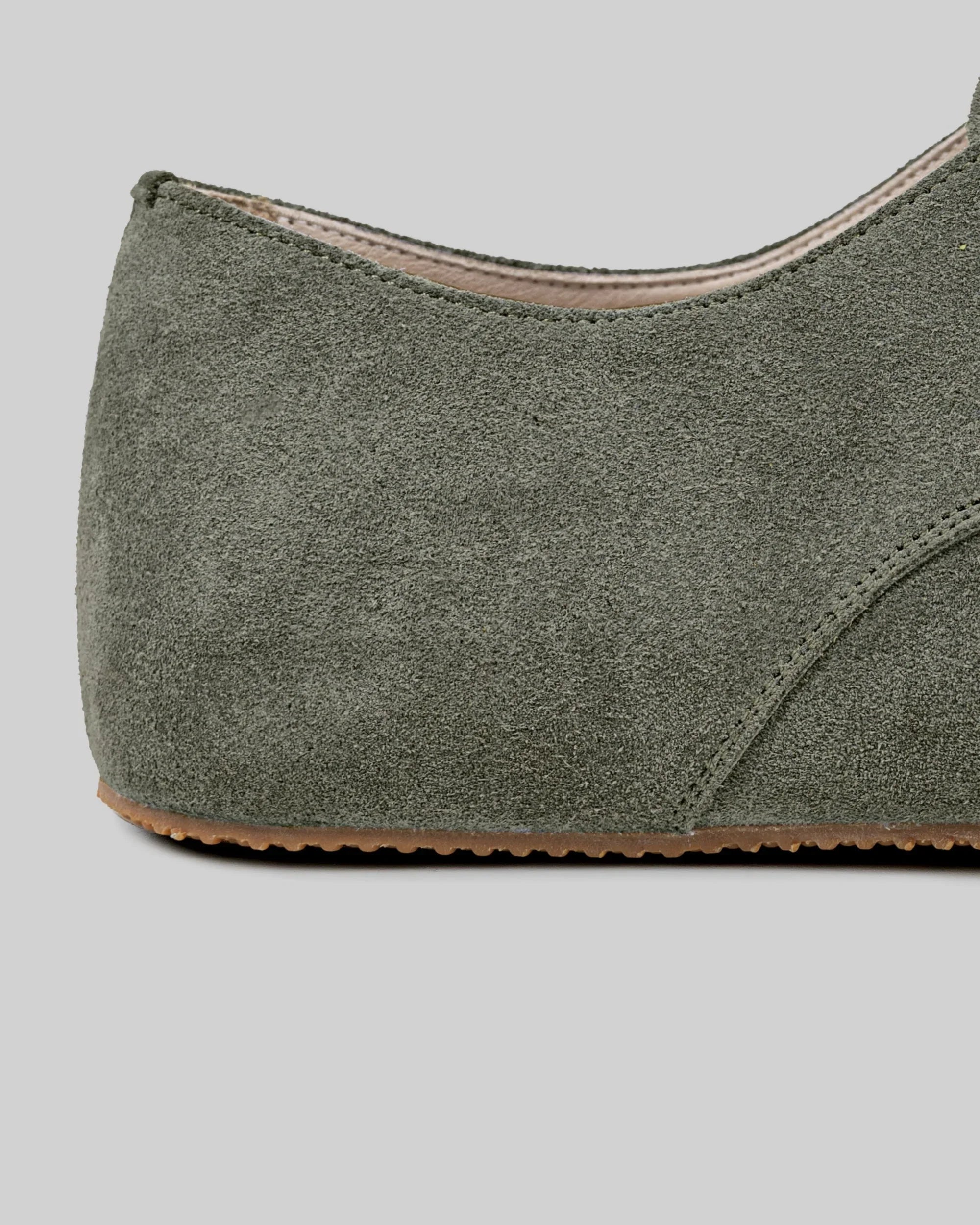 Top view Suede Oxford Shoes - Handcrafted Calf Leather | Bespoky
