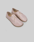 Women's Pink Oxford Shoes - Handcrafted Calf Leather Wide Toe Box | Bespoky