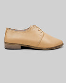 Detail Melon Yellow Pointed Toe Oxford - Handcrafted Calf Leather Turkey | Bespoky