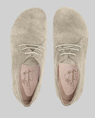 Side view Cream Oxford Shoes - Calf Leather Zero Drop | Bespoky