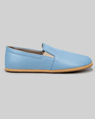 Top view Baby Blue Barefoot Shoes - Handcrafted Calf Leather | Bespoky