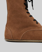 Top view Tan Nubuck Barefoot Boot - Handcrafted Calf Leather | Bespoky