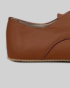 Detail Dark Brown Oxford Shoes - Handcrafted Calf Leather Turkey | Bespoky