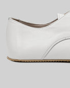 Detail White Oxford Shoes - Handcrafted Calf Leather Turkey | Bespoky