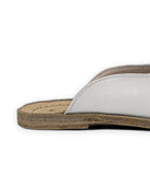 Sole detail White Pointed Toe Mules - Zero Drop Calf Leather | Bespoky