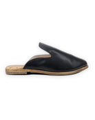 Back view Black Pointed Toe Mules - Calf Leather Handcrafted | Bespoky