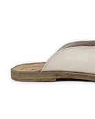 Top view Cream Pointed Toe Mules - Handcrafted Calf Leather | Bespoky