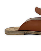 Back view Dark Brown Pointed Toe Mules - Calf Leather Handcrafted | Bespoky