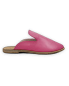 Side view Fuchsia Pointed Toe Mules - Calf Leather Zero Drop | Bespoky