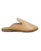 Detail Melon Yellow Pointed Toe Mules - Handcrafted Calf Leather Turkey | Bespoky