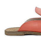 Top view Pomegranate Pointed Toe Mules - Handcrafted Calf Leather | Bespoky