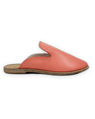 Detail Pomegranate Pointed Toe Mules - Handcrafted Calf Leather Turkey | Bespoky