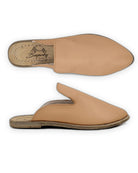 Sole detail Undyed Pointed Toe Mules - Zero Drop Calf Leather | Bespoky