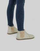 Detail Lucas Beige Chelsea Boots - Handcrafted Calf Leather Turkey | Bespoky