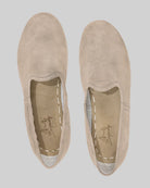 Top view Beige Nubuck Yemeni Shoes - Handcrafted Calf Leather | Bespoky