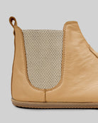 Side view Melon Yellow Chelsea Boots - Calf Leather Zero Drop | Bespoky