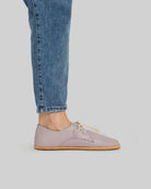 Pair Pink Oxford Shoes - Barefoot Wide Toe Calf Leather | Bespoky