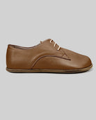 Side view Dark Tan Oxford Shoes - Calf Leather Zero Drop | Bespoky