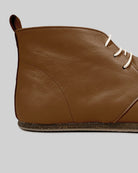 Detail Dark Tan Ankle Boots - Handcrafted Calf Leather Turkey | Bespoky