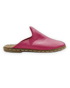 Side view Fuchsia Slippers - Calf Leather Zero Drop | Bespoky