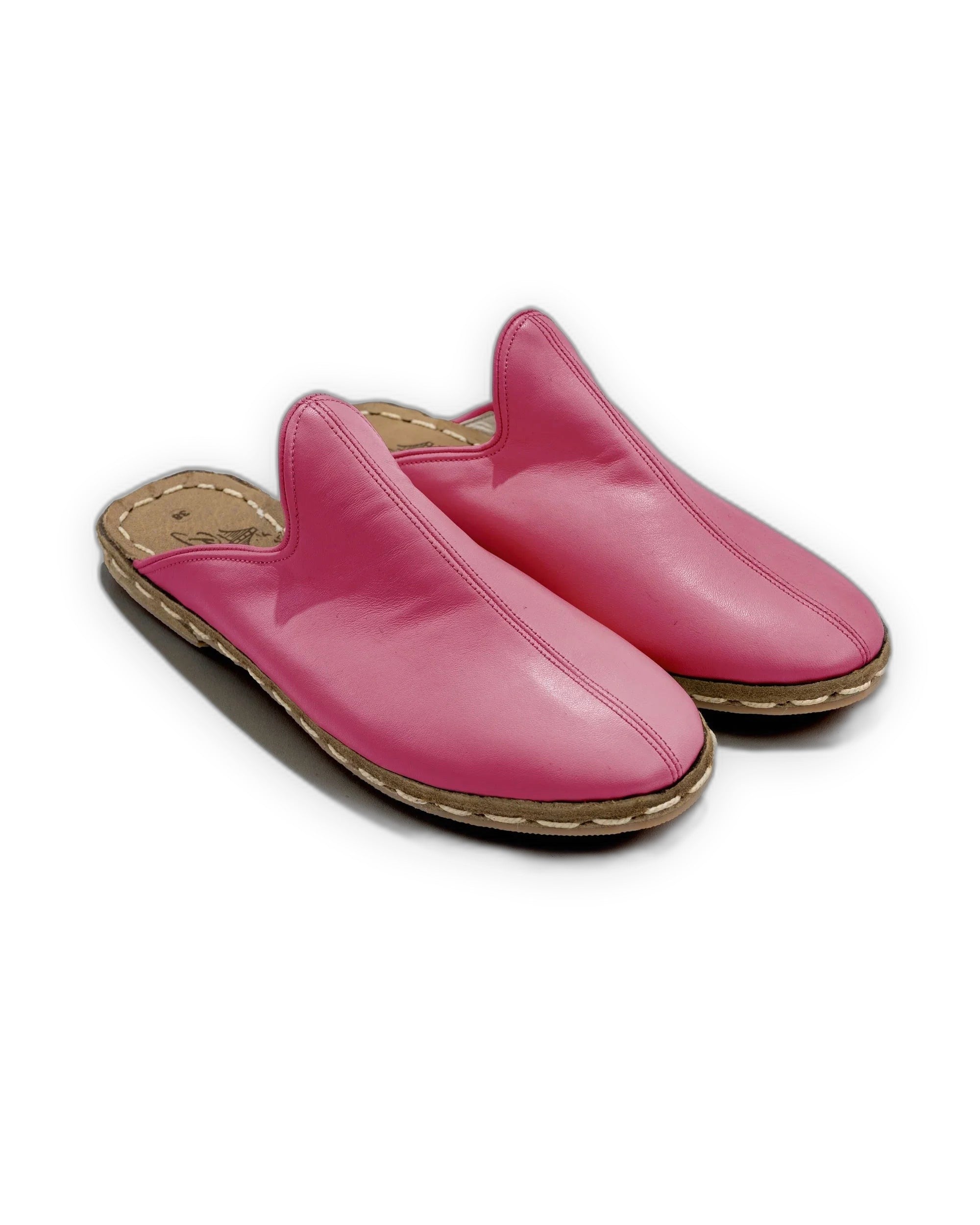 Men's Fuchsia Slippers - Handcrafted Calf Leather Wide Toe Box | Bespoky