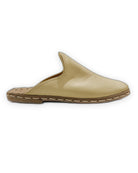 Side view Yellow Slippers - Calf Leather Zero Drop | Bespoky